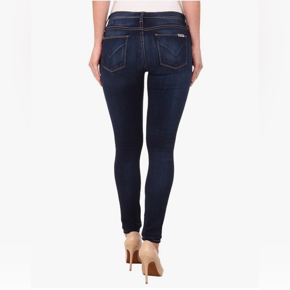Hudson Jeans Nico Mid Rise Super Skinny with Recovery Jeans, Revel Blue, Size 30